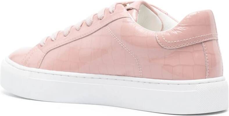 Hide&Jack Witte Lage Sneaker Pink Dames
