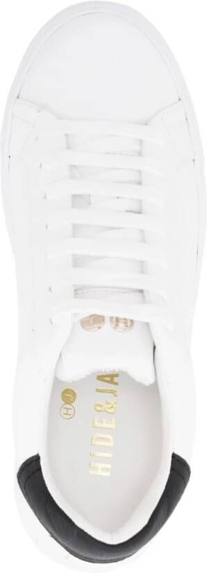 Hide&Jack Zwart Wit Lage Top Sneaker