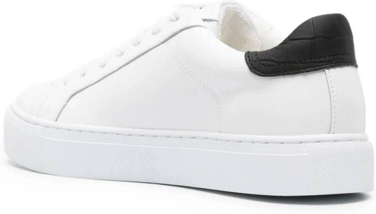 Hide&Jack Zwart Wit Lage Top Sneaker White Heren