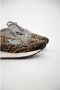 Hidnander Leopard Threedome Running Sneakers - Thumbnail 2