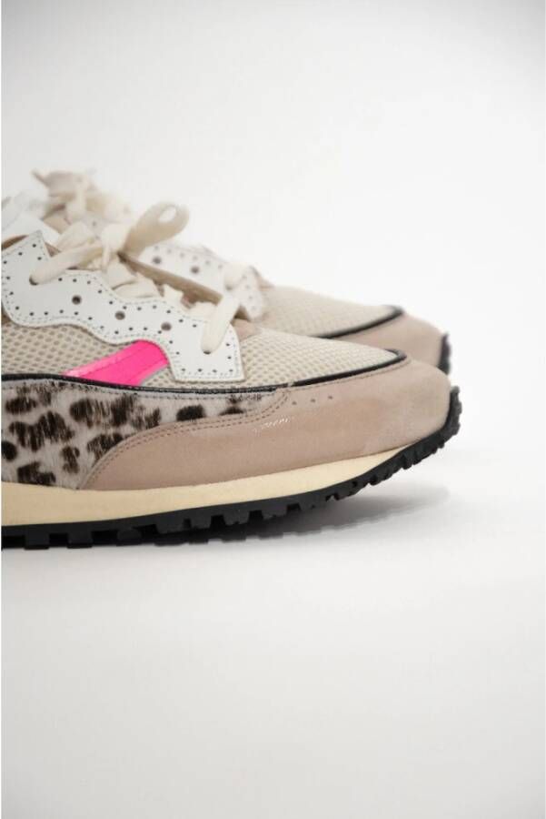 Hidnander Retro Luipaard Roze Hardloopschoenen