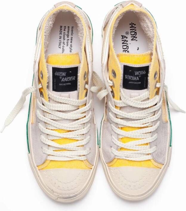 Hidnander Retro mid-top sneaker geïnspireerd door basketbal en skateboard