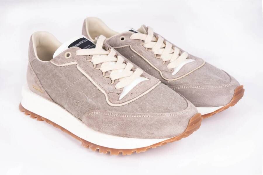 Hidnander Tenkei Sneakers Moderne Herinterpretatie van Traditionele Hardloopschoen Beige Heren