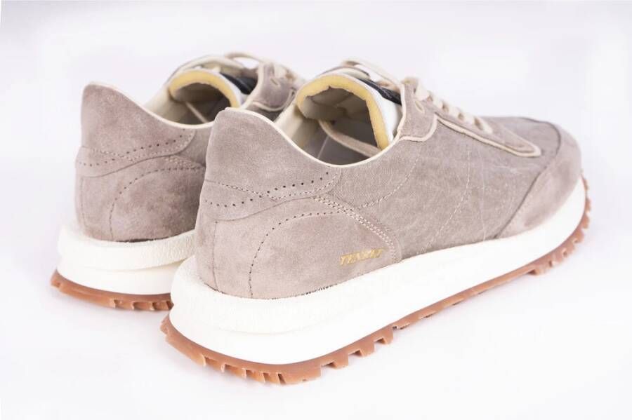 Hidnander Tenkei Sneakers Moderne Herinterpretatie van Traditionele Hardloopschoen Beige Heren