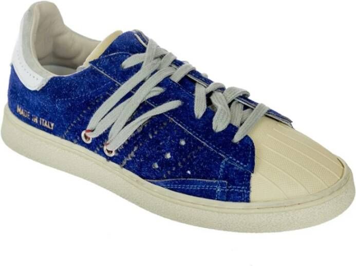 Hidnander Stijlvolle Stripeless Denim Sneakers voor vrouwen Blauw Dames