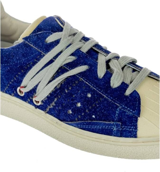 Hidnander Stijlvolle Stripeless Denim Sneakers voor vrouwen Blauw Dames