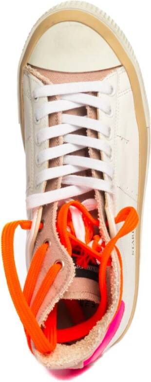 Hidnander Witte Roze Sneakers voor Dames Stijlvol en Comfortabel Meerkleurig Dames