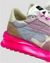 Hidnander Fluorescerende roze camouflage sneakers Pink Dames - Thumbnail 2