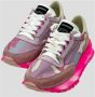Hidnander Fluorescerende roze camouflage sneakers Pink Dames - Thumbnail 4