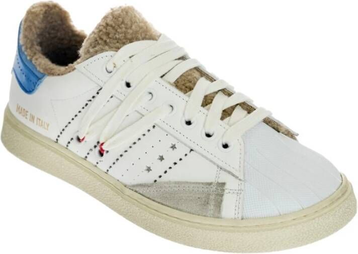 Hidnander Streeploze Sneakers voor vrouwen Wit Dames