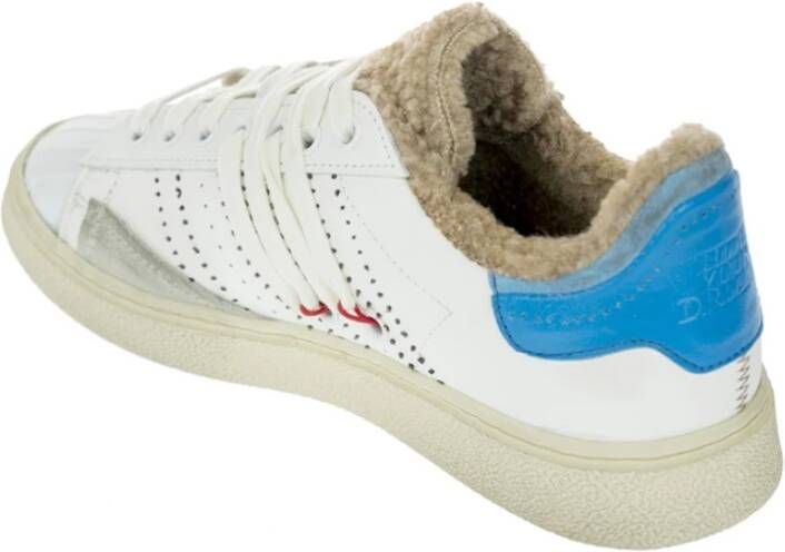 Hidnander Streeploze Sneakers voor vrouwen Wit Dames