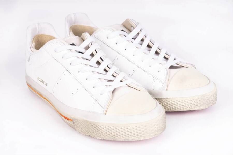 Hidnander Starless Sneakers: Klassieke Silhouet Premium Leer Wit Heren