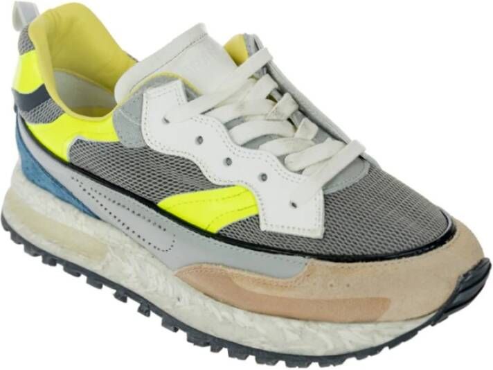 Hidnander Fluor Sneakers met Chic Taupe Neus Multicolor Dames