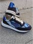 Hidnander Indigo Camo Slip-On Sneakers Blue Heren - Thumbnail 5