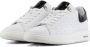 HIP Shoe Style HIP Vrouwen Leren Crocoprint Lage sneakers Damesschoenen D1938 Wit zwart - Thumbnail 4