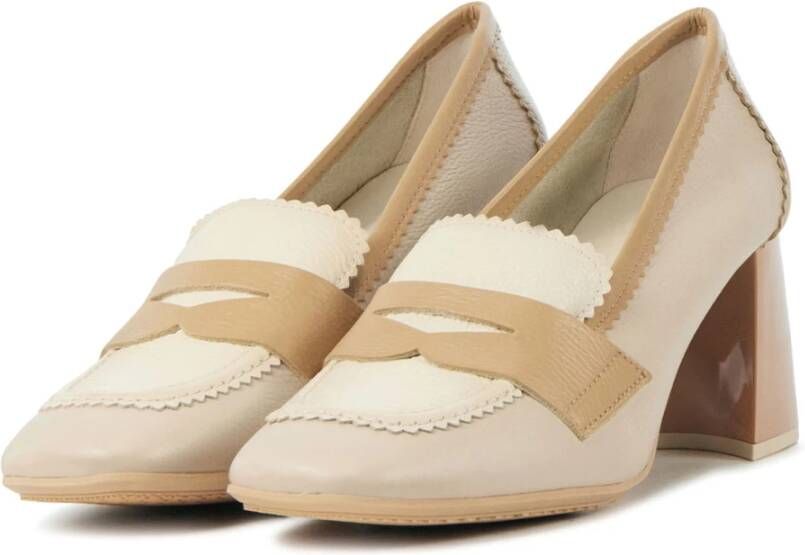 Hispanitas Beige Combi Pumps Multicolor Dames