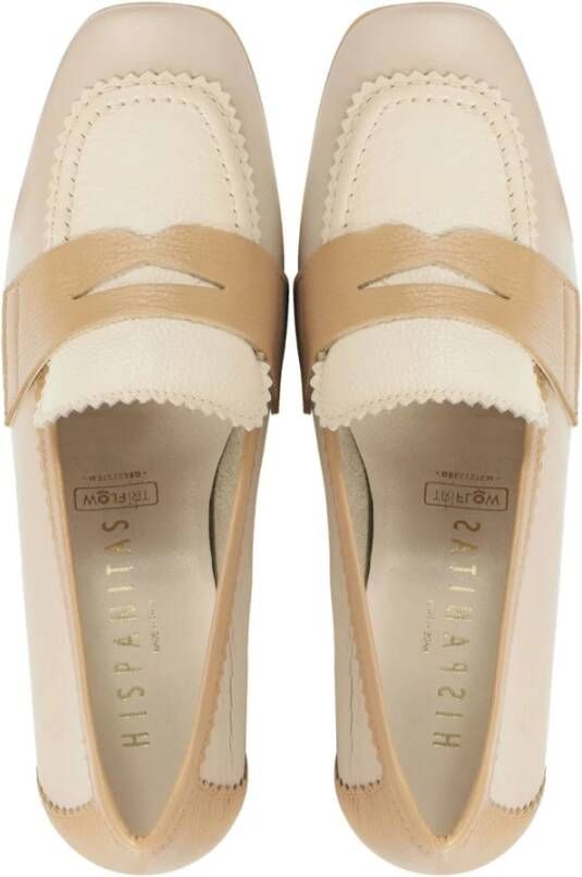 Hispanitas Beige Combi Pumps Multicolor Dames