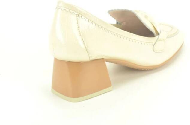 Hispanitas Beige Lace Moccasin DH 4cm Beige Dames