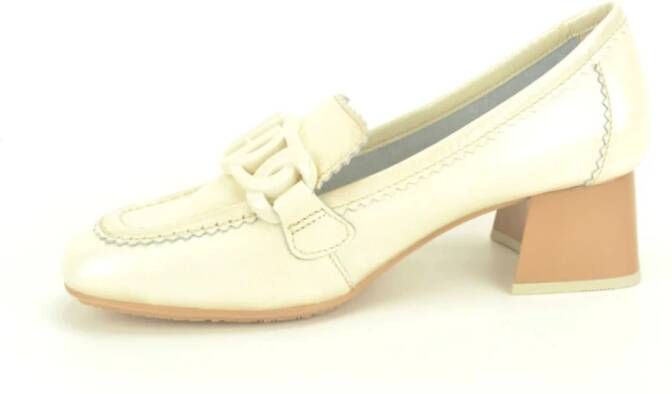 Hispanitas Beige Lace Moccasin DH 4cm Beige Dames