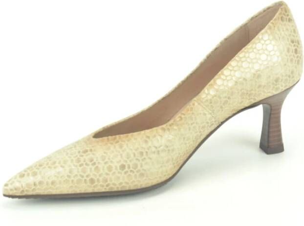 Hispanitas Beige Lace Print Pump 6cm Beige Dames