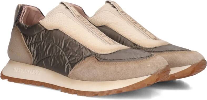 Hispanitas Beige Textiel High Top Sneakers