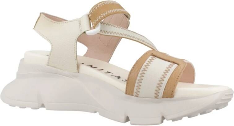 Hispanitas Flat Sandals Beige Dames