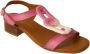 Hispanitas Roze Leren Platte Sandalen Roze Dames - Thumbnail 2