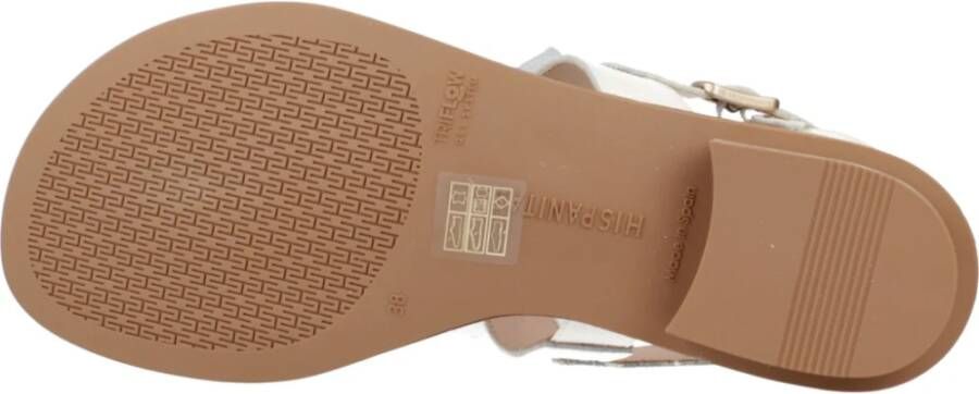 Hispanitas Stijlvolle Platte Sandalen White Dames