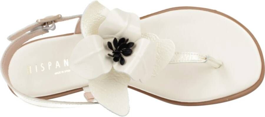 Hispanitas Flat Sandals White Dames