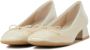 Hispanitas Ballerina's Dames Damesschoenen Leer HV243466 Gebroken wit - Thumbnail 3