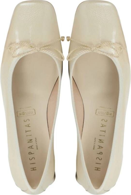 Hispanitas Gebroken witte ballerinas White Dames