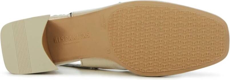 Hispanitas Gebroken Witte Pumps Beige Dames