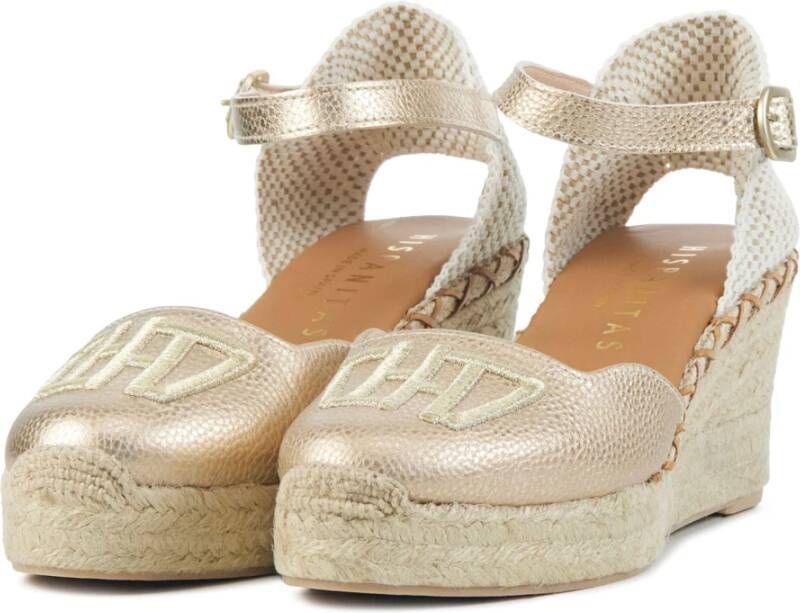 Hispanitas Gouden Espadrilles Yellow Dames