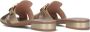 HISPANITAS Slippers Dames Hv243268 Maat: 36 Materiaal: Leer Kleur: Goud - Thumbnail 3
