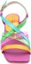 Hispanitas Multi Color Leren Jurk Sandalen Multicolor Dames - Thumbnail 8