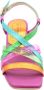 Hispanitas Multi Color Leren Jurk Sandalen Multicolor Dames - Thumbnail 7