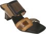 Hispanitas Stijlvolle T-Strap Hoge Hak Sandalen Zwart Dames - Thumbnail 3