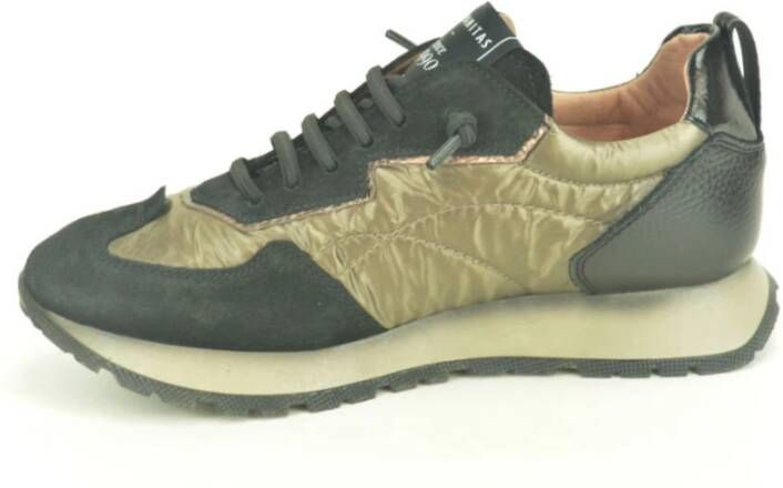 Hispanitas Lycra Runner Zwart Stijlvolle Sneakers