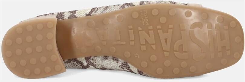 Hispanitas Metallic Detail Ballerina Beige Hak