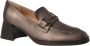 Hispanitas Metallic grijze Milan mocassin schoen Gray Dames - Thumbnail 4