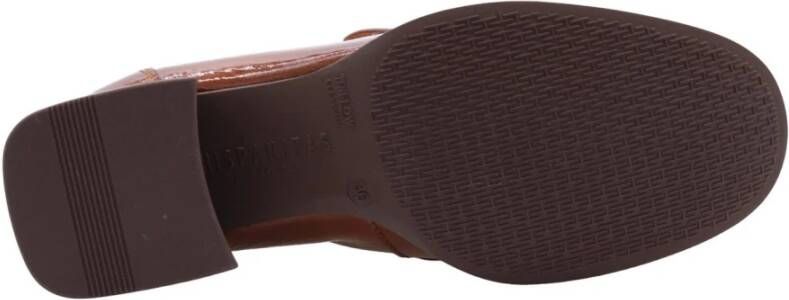 Hispanitas Stijlvolle Mocassin Pumps Bruin Dames