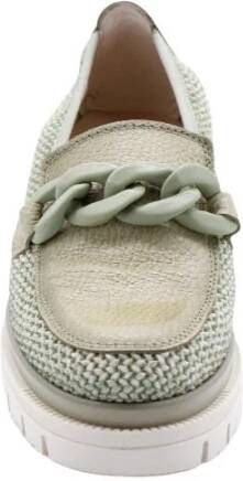 Hispanitas Stijlvolle Media Loafers voor Vrouwen Green Dames