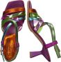 Hispanitas Multi Color Leren Jurk Sandalen Multicolor Dames - Thumbnail 4