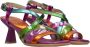 Hispanitas Multi Color Leren Jurk Sandalen Multicolor Dames - Thumbnail 6