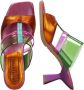 Hispanitas Multi Kleur Leren Jurk Sandalen Multicolor Dames - Thumbnail 10