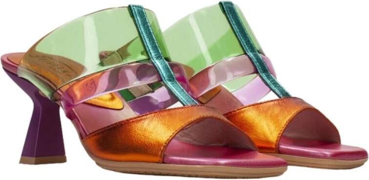 Hispanitas Multi Kleur Leren Jurk Sandalen Multicolor Dames