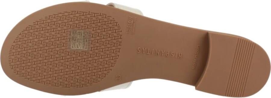 Hispanitas Platte Sandalen Sliders Beige Dames