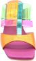 Hispanitas Multi Kleur Leren Jurk Sandalen Multicolor Dames - Thumbnail 5