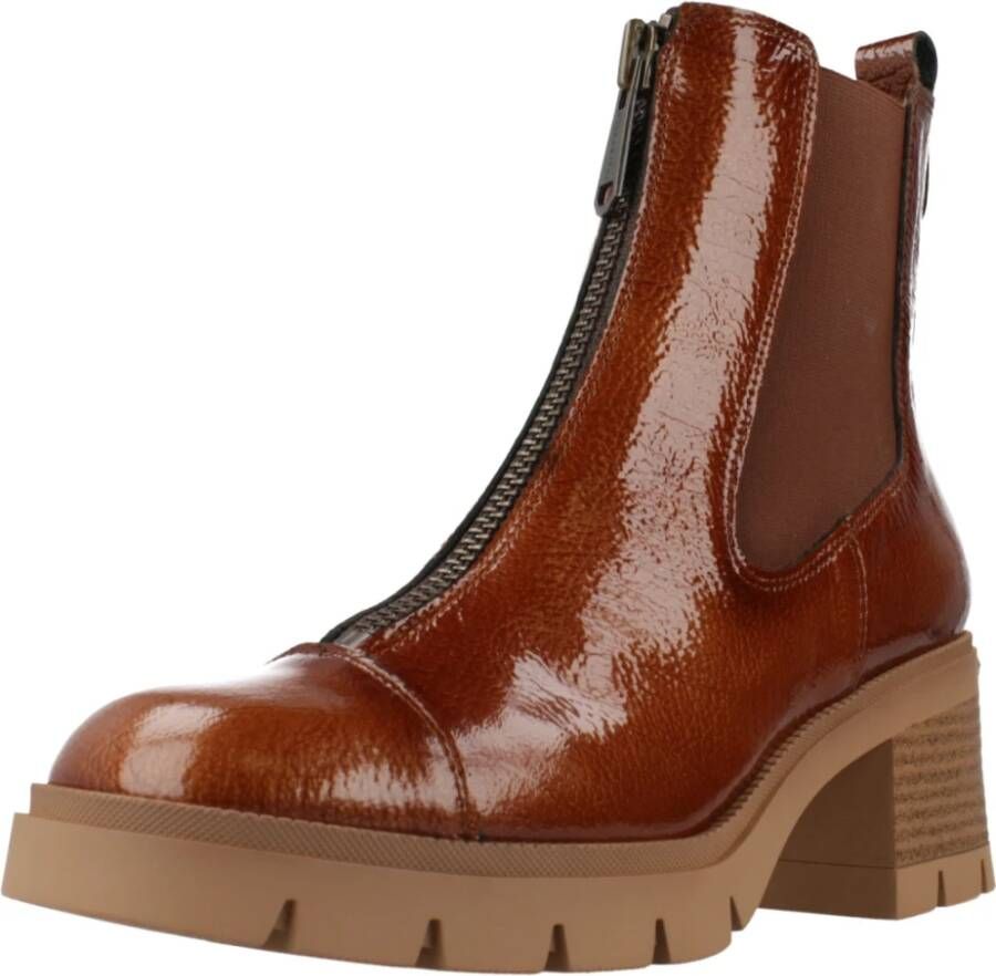 Hispanitas Rits Chelsea Laarzen Beige Dames