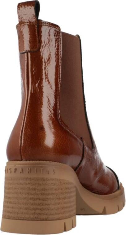 Hispanitas Rits Chelsea Laarzen Beige Dames